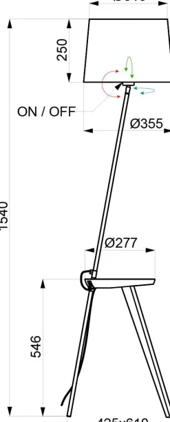 Lampadaires></noscript>Camif ALUMINOR Lampadaire Trio 2 - Blanc