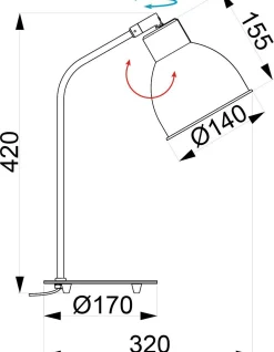 Lampes À Poser>Camif ALUMINOR Lampe à poser Stan - Noir