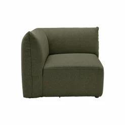 Canapés Modulables></noscript>Camif Angle gauche pour canapé modulable tissu Pixel - Vert Mousse