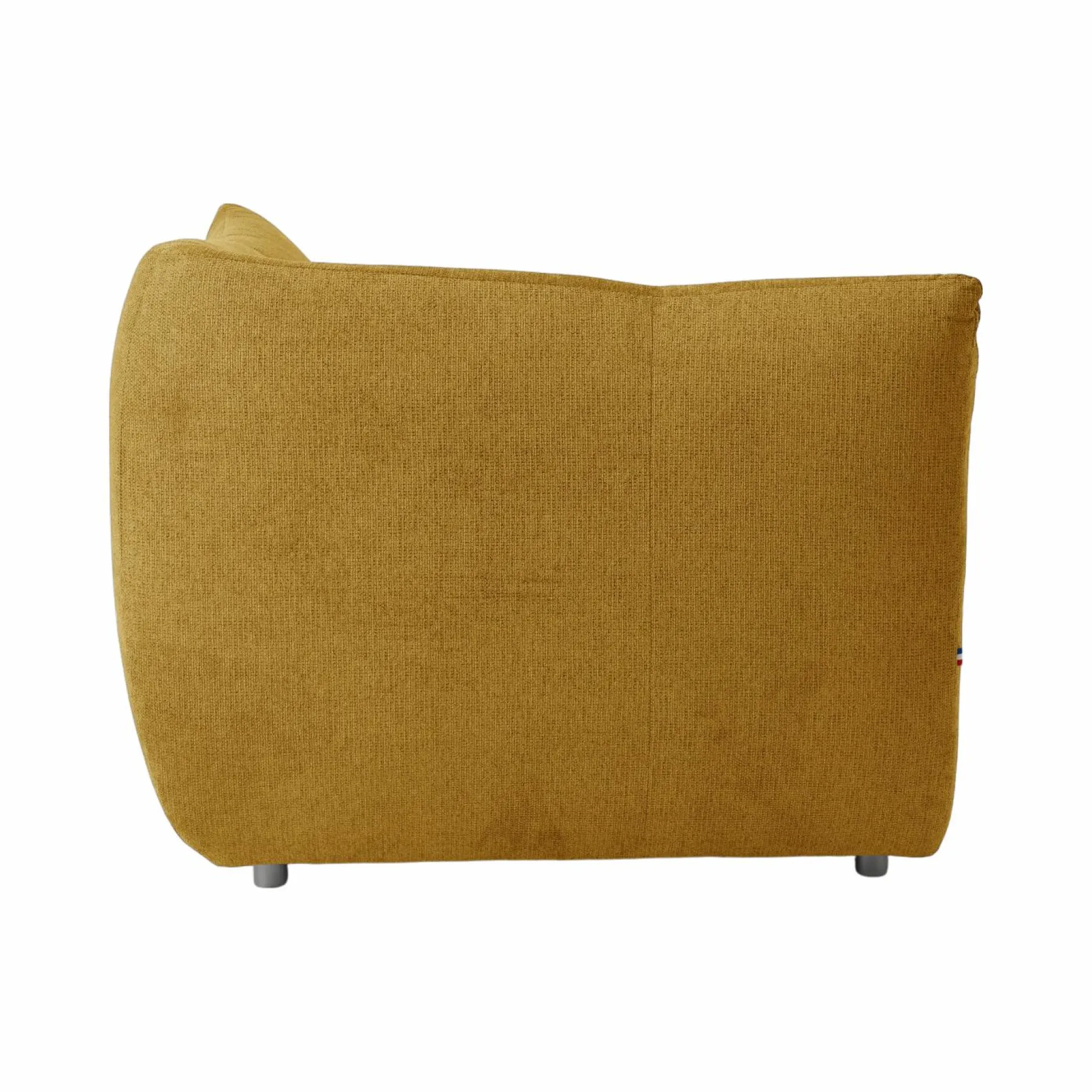 Canapés Modulables>Camif Angle pour canapé modulable tissu Benny - Moutarde