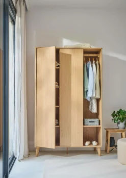 Armoires|Armoires Et Dressing></noscript>Camif Armoire 2 portes bois Atia