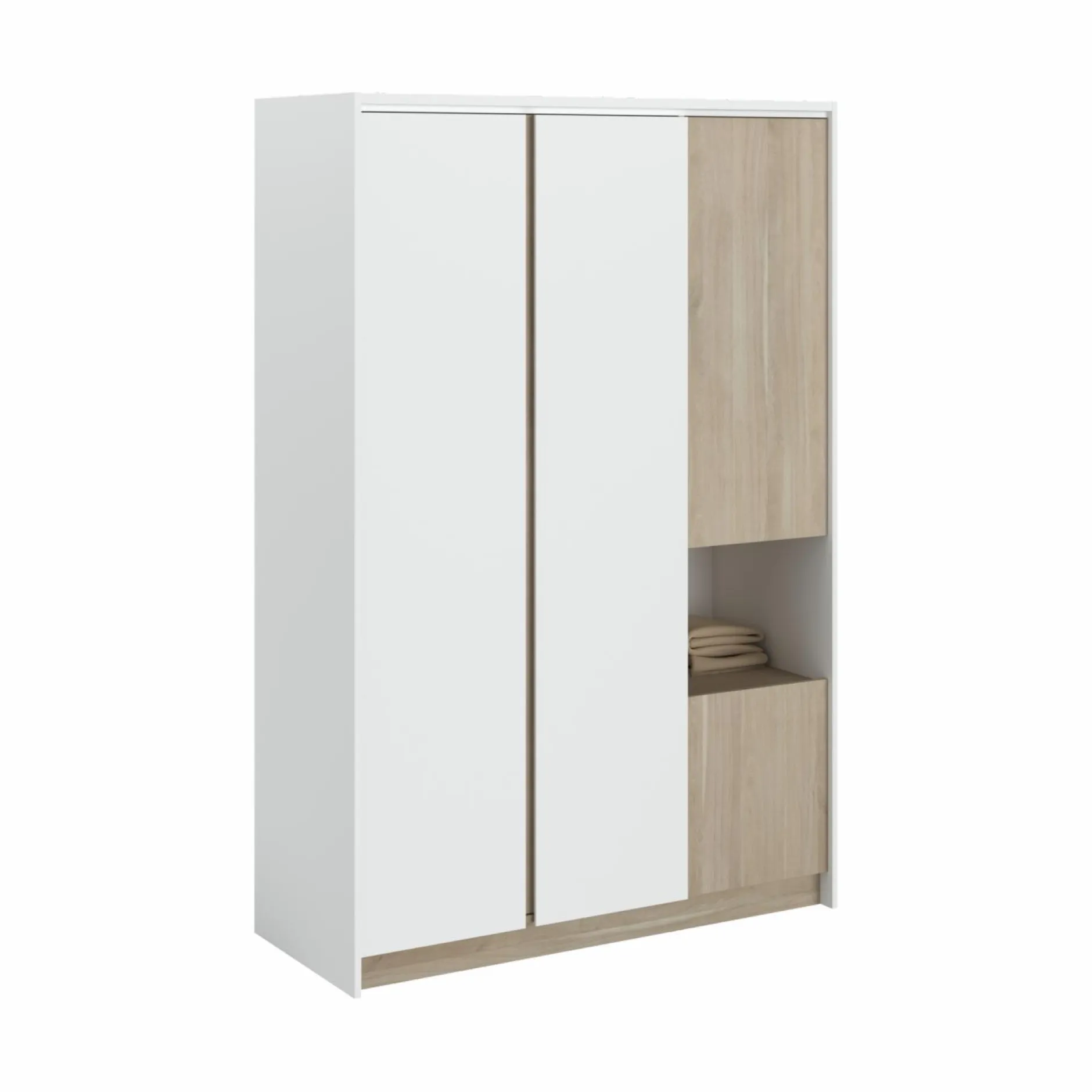 Armoires|Armoires Et Dressing>Camif Armoire 4 portes décor bois Palerme