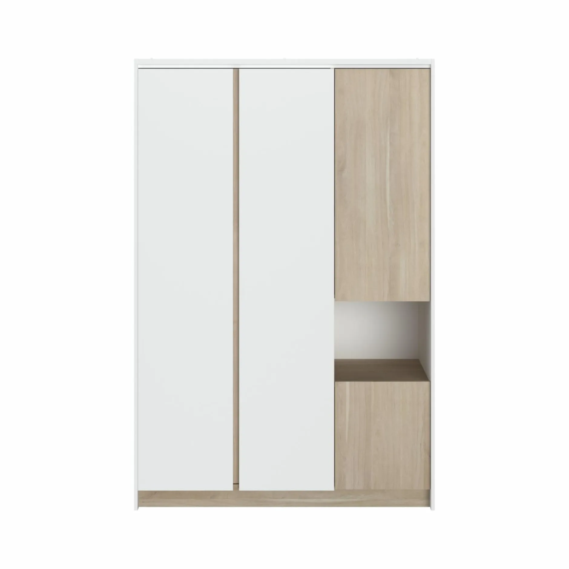 Armoires|Armoires Et Dressing>Camif Armoire 4 portes décor bois Palerme