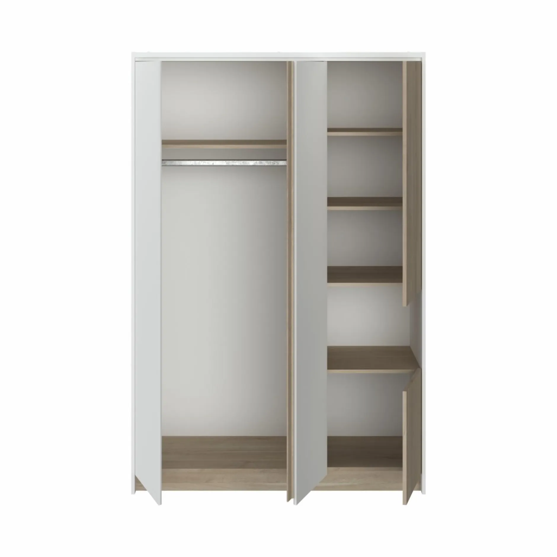 Armoires|Armoires Et Dressing>Camif Armoire 4 portes décor bois Palerme