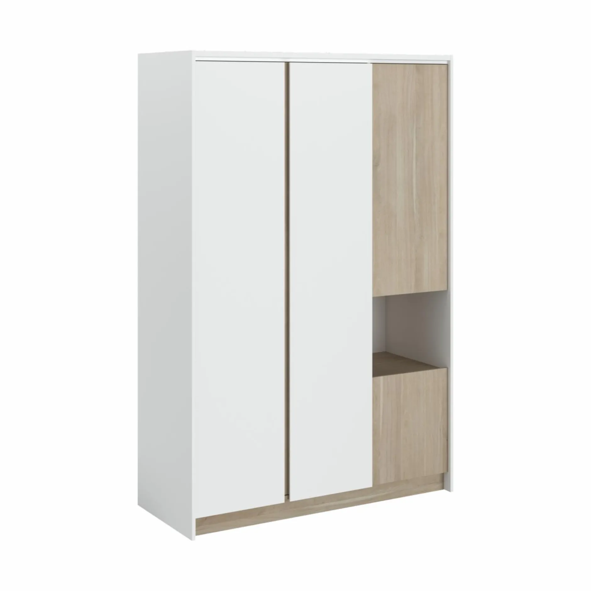 Armoires|Armoires Et Dressing>Camif Armoire 4 portes décor bois Palerme
