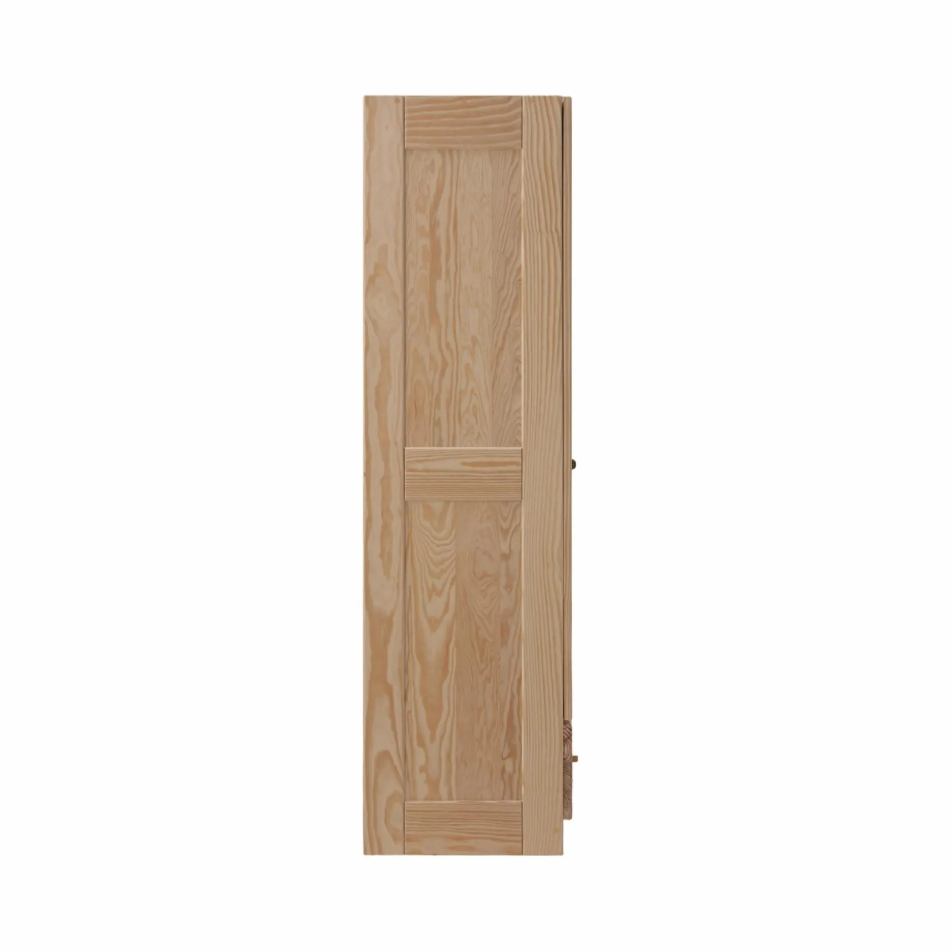 Armoires|Armoires Et Dressing>Camif Armoire bois massif 2 portes 1 tiroir Iris - - Poignées Bois Brut