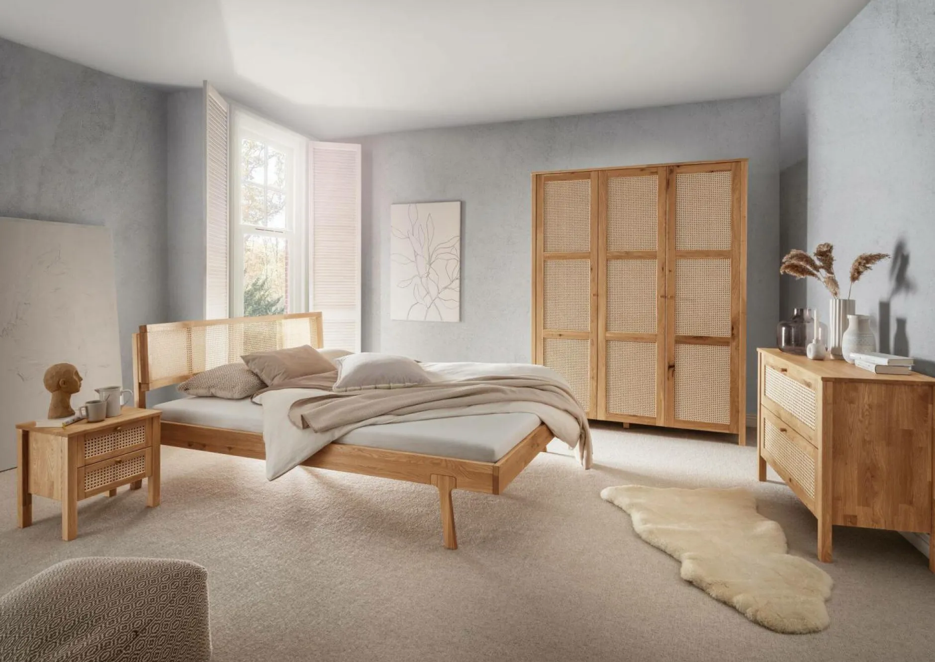 Armoires|Armoires Et Dressing>Camif Armoire chêne massif 3 portes Capucine