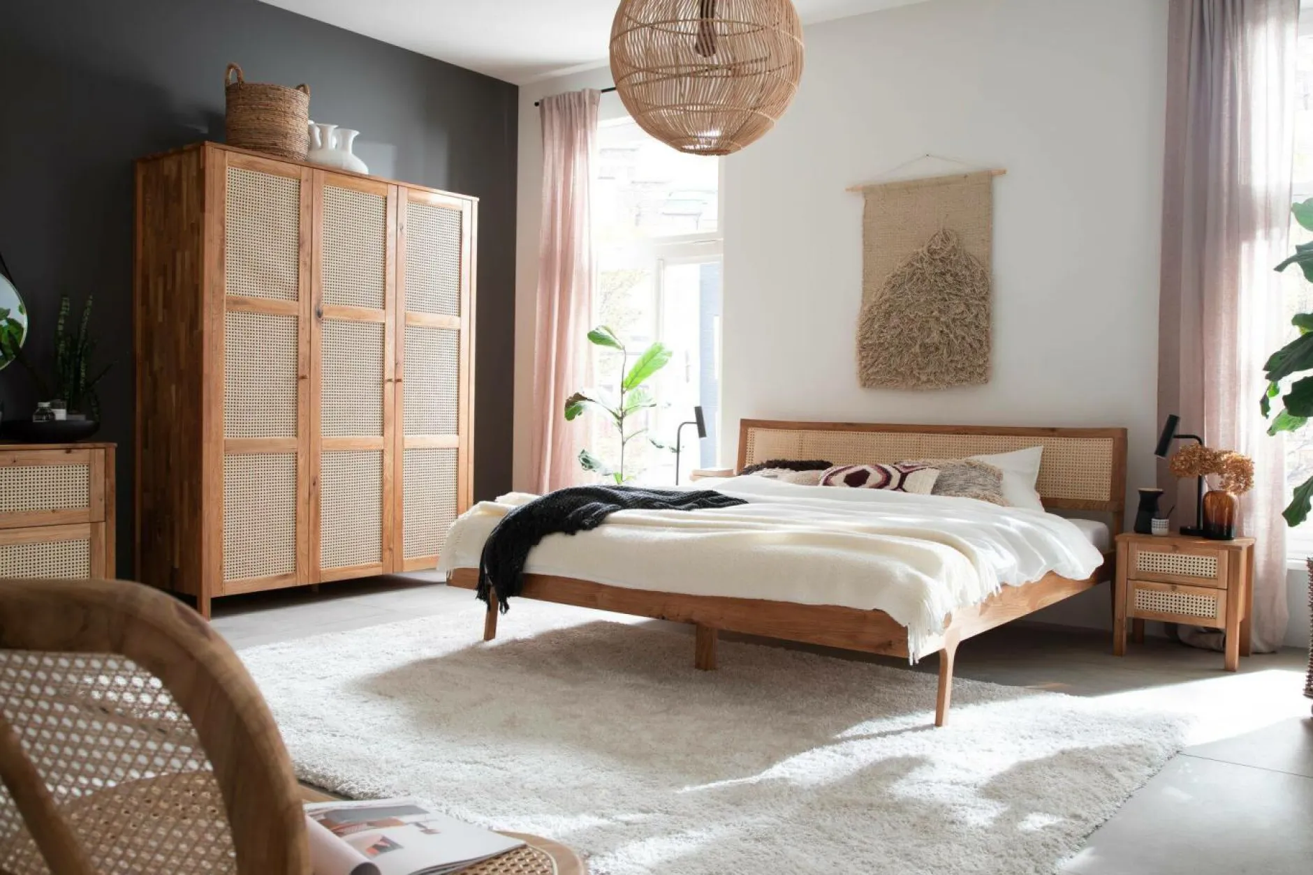 Armoires|Armoires Et Dressing>Camif Armoire chêne massif 3 portes Capucine