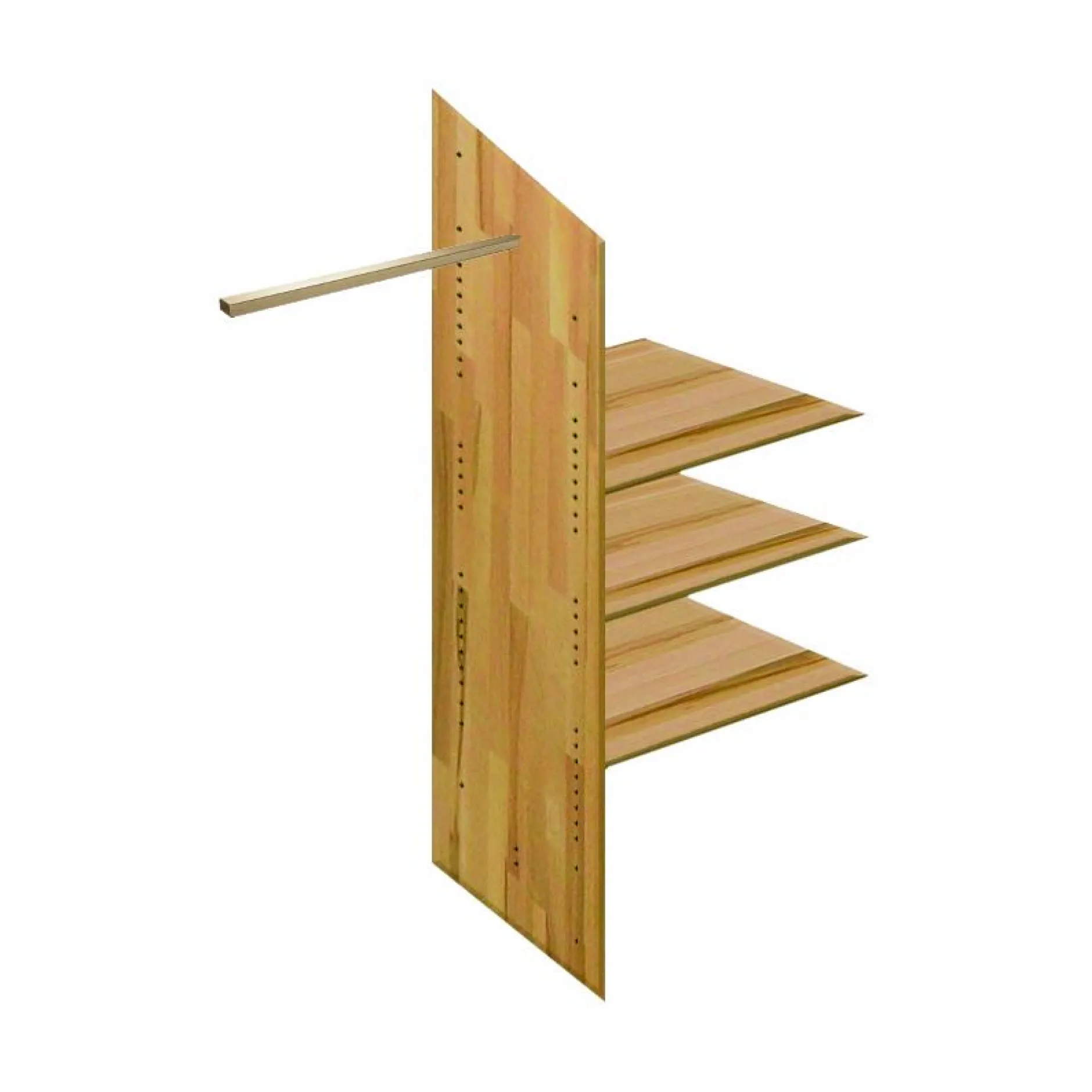 Armoires|Armoires Et Dressing>Camif Armoire chêne massif 4 portes Capucine