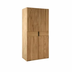 Armoires|Armoires Et Dressing>Camif Armoire chêne massif 2 portes Conor