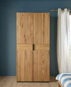 Armoires|Armoires Et Dressing>Camif Armoire chêne massif 2 portes Conor