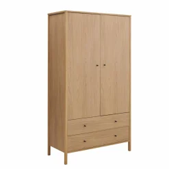 Armoires|Armoires Et Dressing>Camif Armoire décor bois 2 portes 2 tiroirs Simon