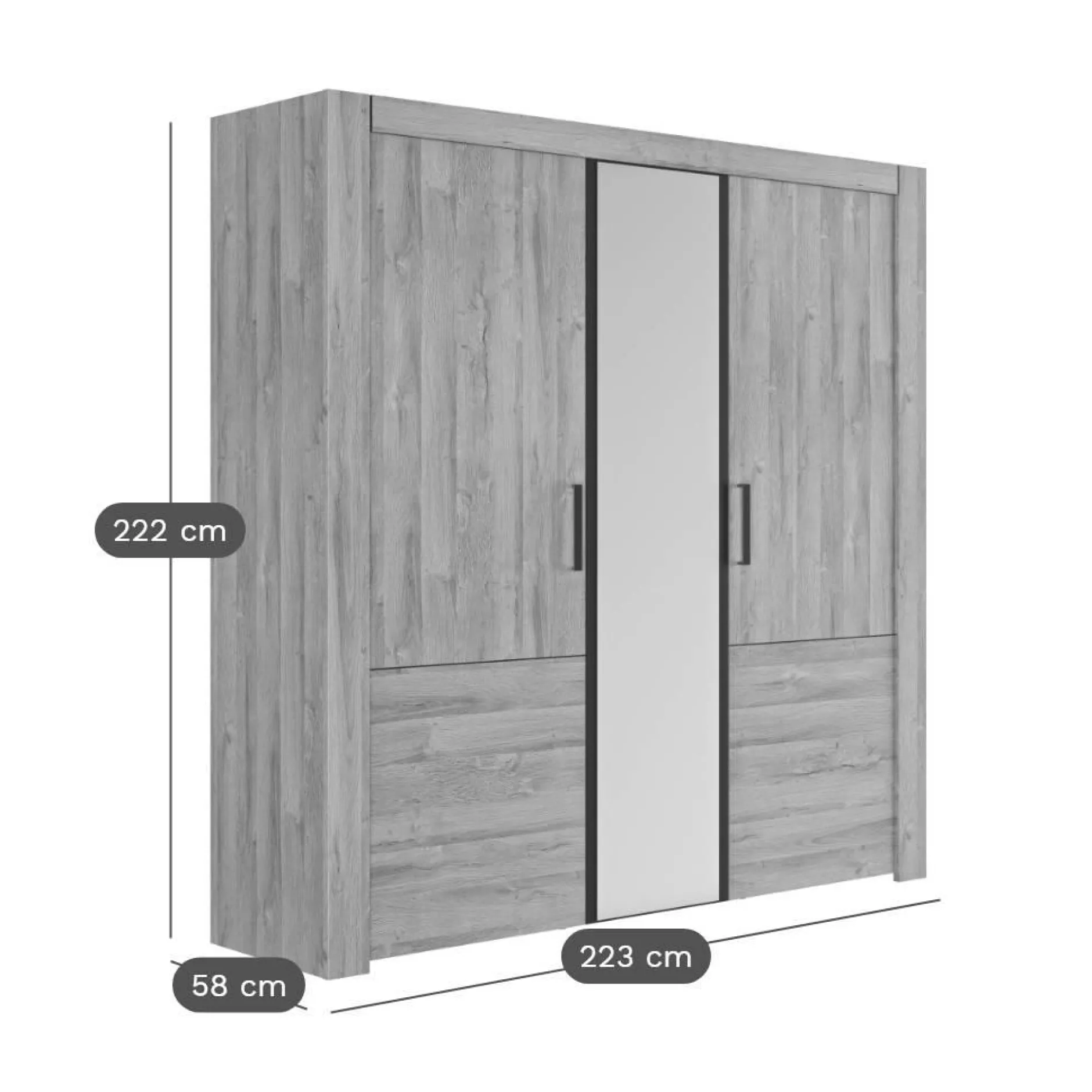 Armoires|Armoires Et Dressing>Camif Armoire Emilie