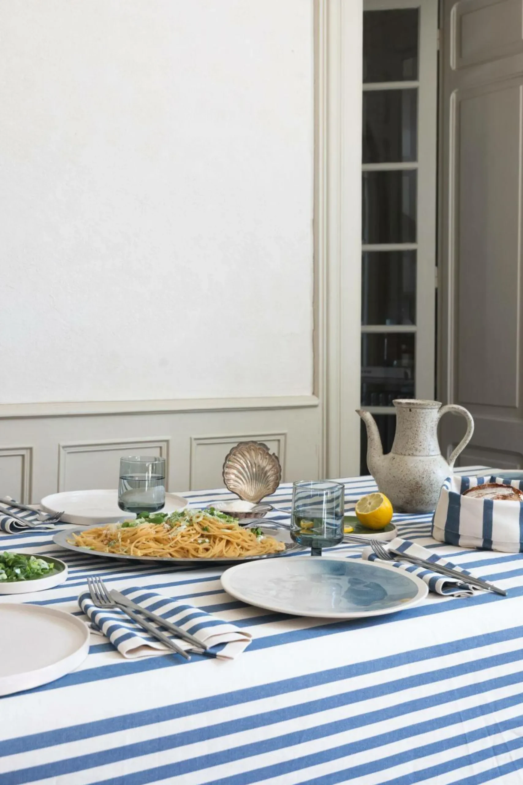 Serviettes De Table|Serviettes De Table>Camif ARTIGA Lot de 4 serviettes coton Adour - Bleu