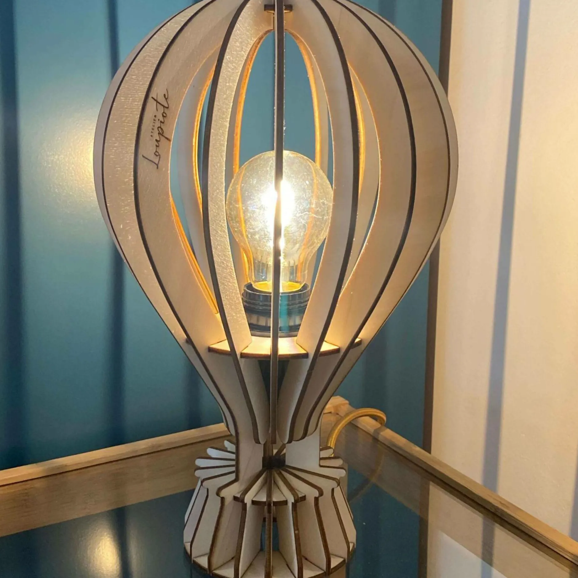 Lampes À Poser|Luminaires Enfant>Camif ATELIER LOUPIOTE Baladeuse Archimède - Bois brut