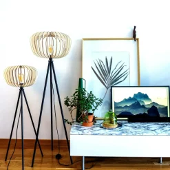 Lampadaires></noscript>Camif ATELIER LOUPIOTE Lampadaire Agathe - - Grand Pieds noir