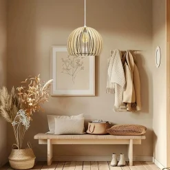 Suspensions></noscript>Camif ATELIER LOUPIOTE Suspension Atlas - Bois brut