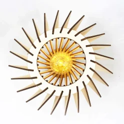 Suspensions></noscript>Camif ATELIER LOUPIOTE Suspension Ambre - Bois brut