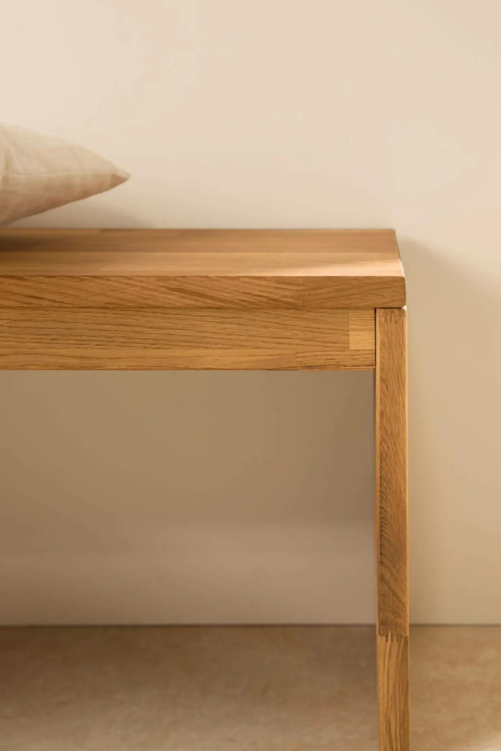 Meubles D'Entrée>Camif Banc à chaussures bois massif 1 place Cyriel - Chêne Massif