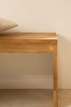 Meubles D'Entrée></noscript>Camif Banc à chaussures bois massif 2 places Cyriel - Chêne Massif