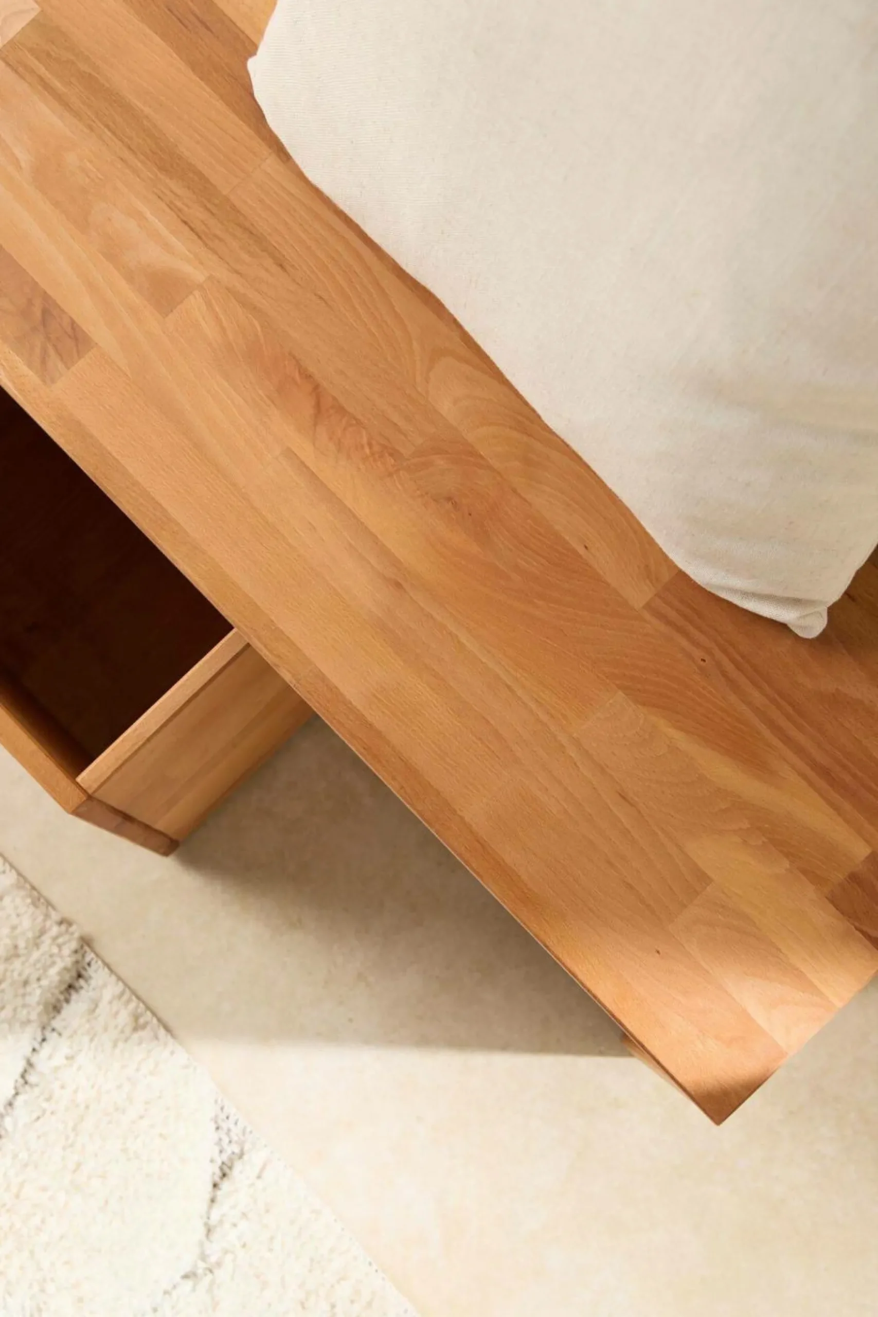 Meubles Tv|Meubles D'Entrée>Camif Banc bois massif 2 cubes de rangement Cyriel - Hêtre Massif