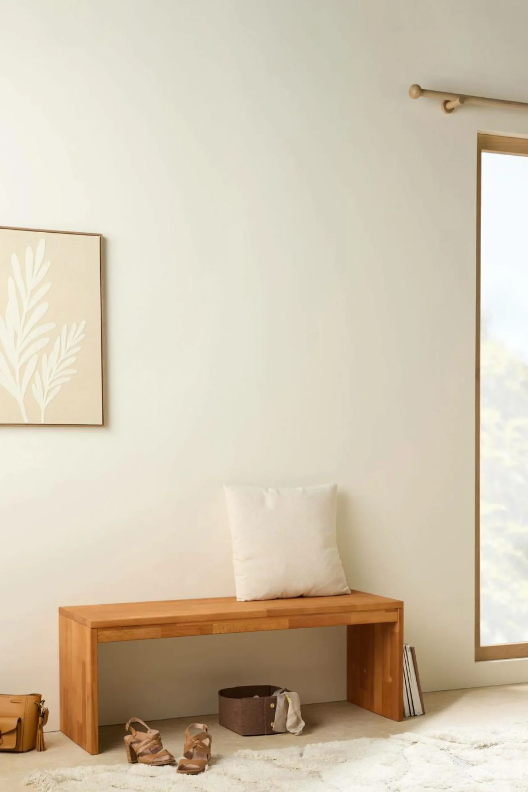 Meubles D'Entrée>Camif Banc bois massif 2 places Cyriel - Hêtre Massif