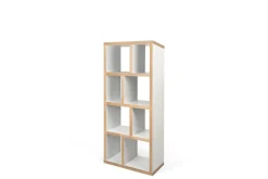 Bibliothèques|Etagères>Camif Bibliothèque 4 niveaux L70 cm Texas - Blanc/Naturel