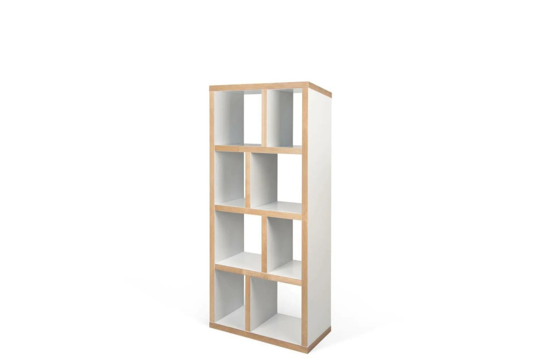 Bibliothèques|Etagères>Camif Bibliothèque 4 niveaux L70 cm Texas - Blanc/Naturel