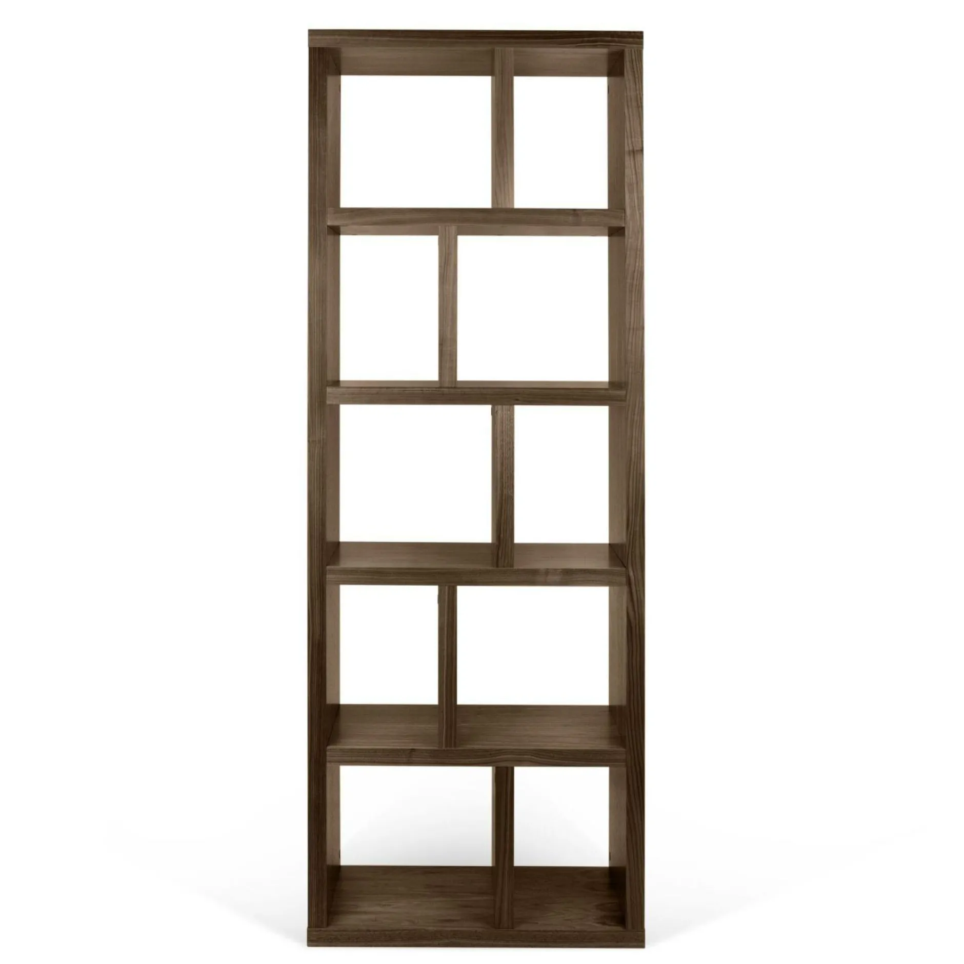 Bibliothèques|Etagères>Camif Bibliothèque 5 niveaux L70 cm Texas - Noyer