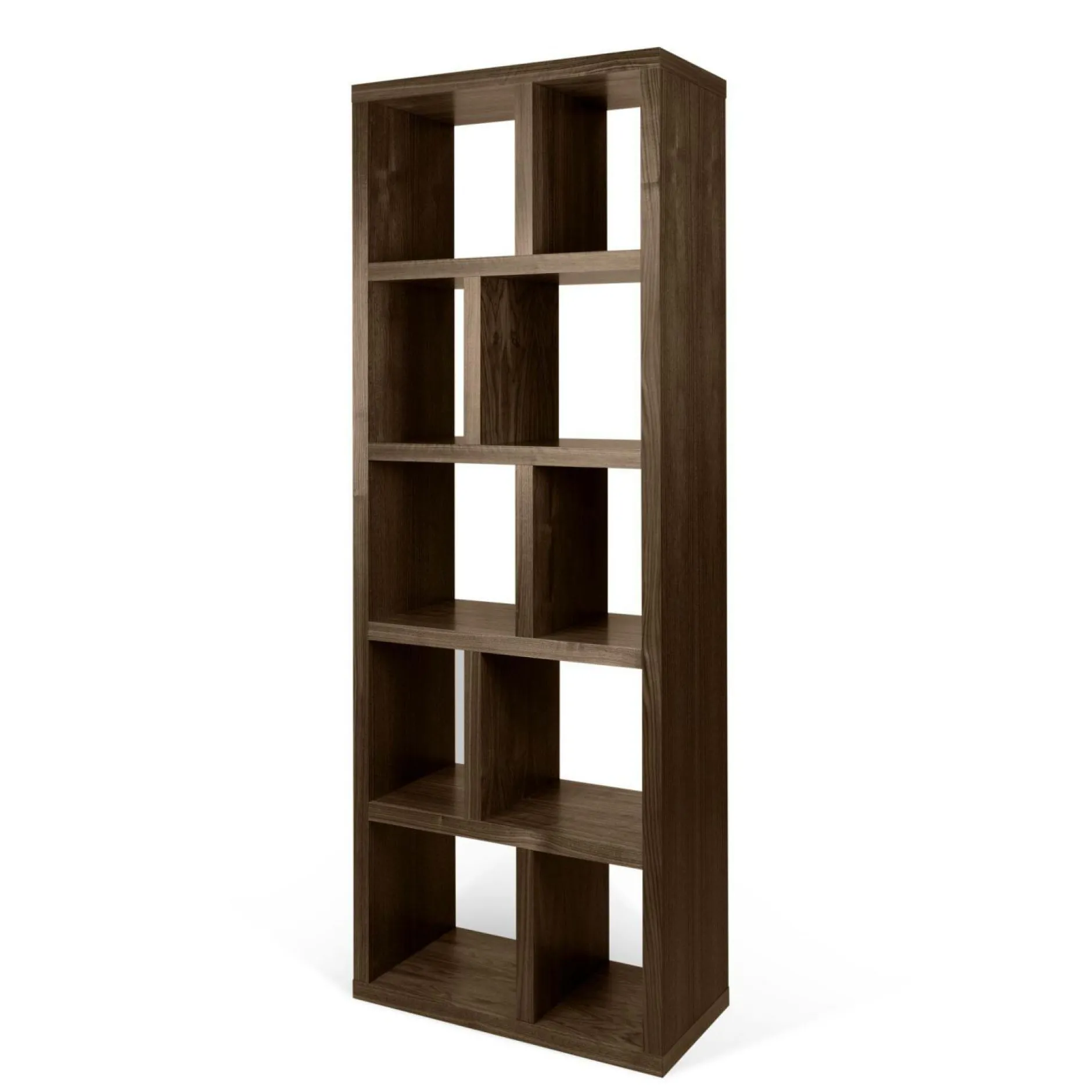 Bibliothèques|Etagères>Camif Bibliothèque 5 niveaux L70 cm Texas - Noyer