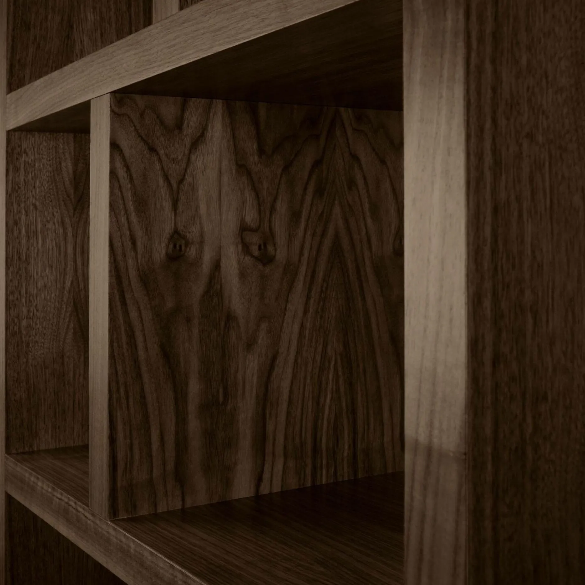 Bibliothèques|Etagères>Camif Bibliothèque 5 niveaux L70 cm Texas - Noyer