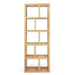 Etagères|Bibliothèques>Camif Bibliothèque 5 niveaux L70 cm Texas - Chêne