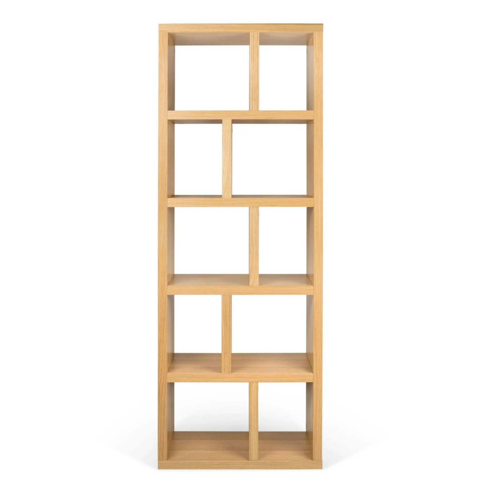 Etagères|Bibliothèques>Camif Bibliothèque 5 niveaux L70 cm Texas - Chêne