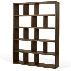 Bibliothèques|Etagères></noscript>Camif Bibliothèque 5 niveaux L150 cm Texas - Noyer