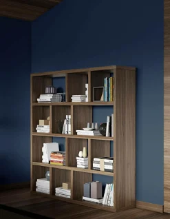 Bibliothèques|Etagères>Camif Bibliothèque 4 niveaux L150 cm Texas - Noyer