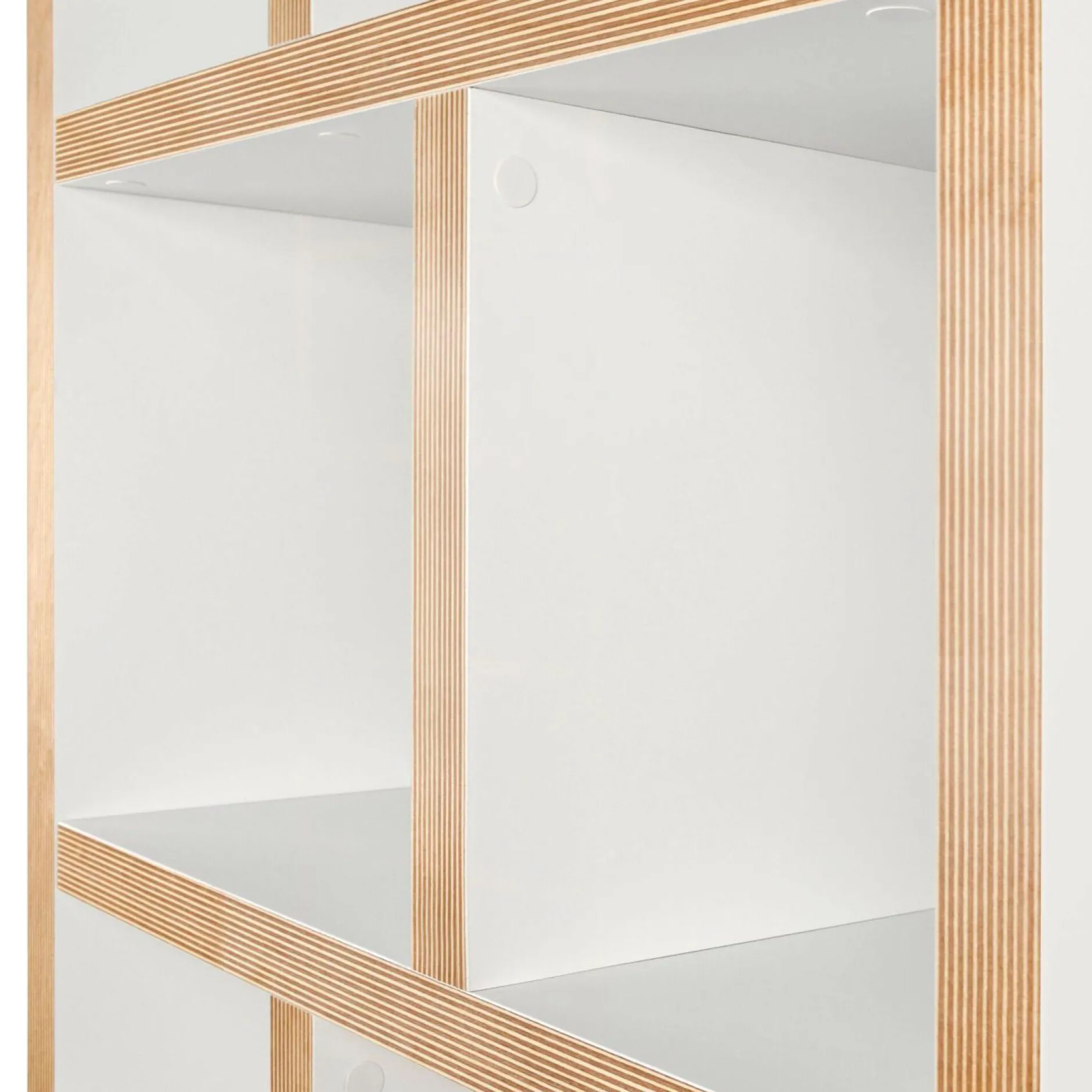 Bibliothèques|Etagères>Camif Bibliothèque 5 niveaux L70 cm Texas - Blanc/Naturel