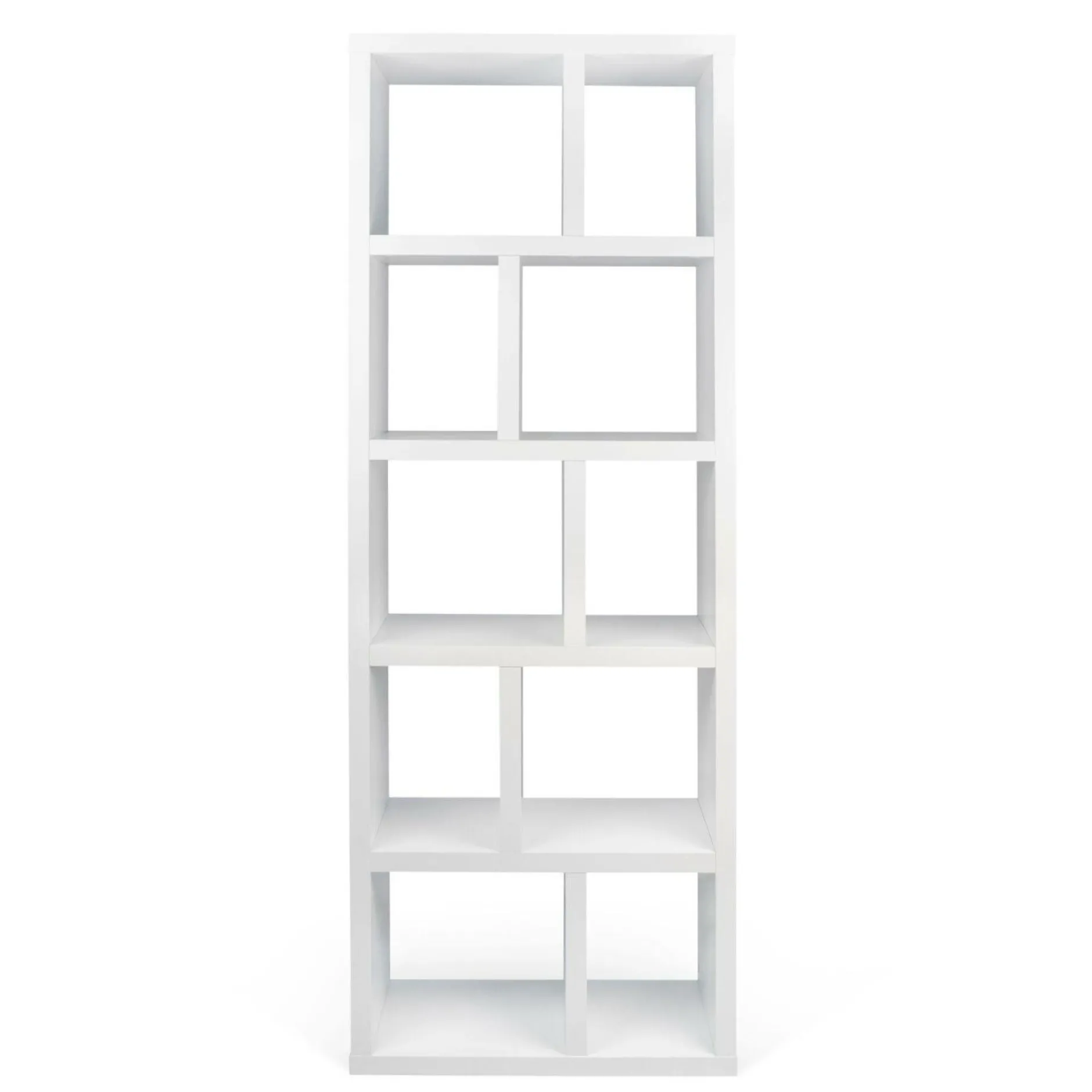 Bibliothèques|Etagères>Camif Bibliothèque 5 niveaux L70 cm Texas - Blanc