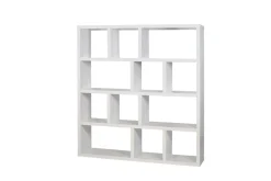 Bibliothèques|Etagères>Camif Bibliothèque 4 niveaux L150 cm Texas - Blanc