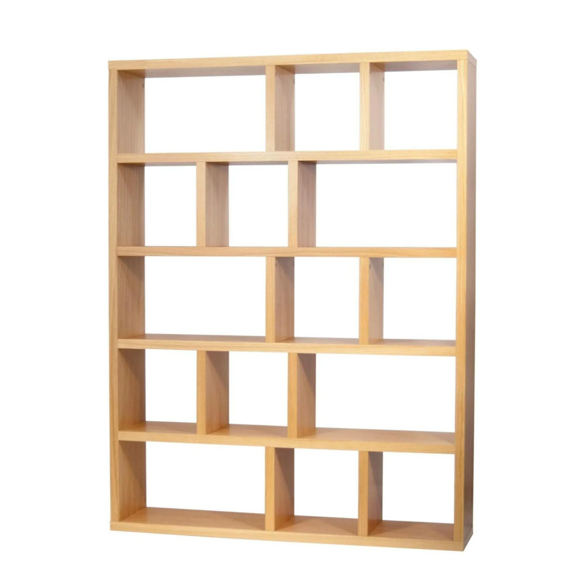 Etagères|Bibliothèques>Camif Bibliothèque 5 niveaux L150 cm Texas - Chêne