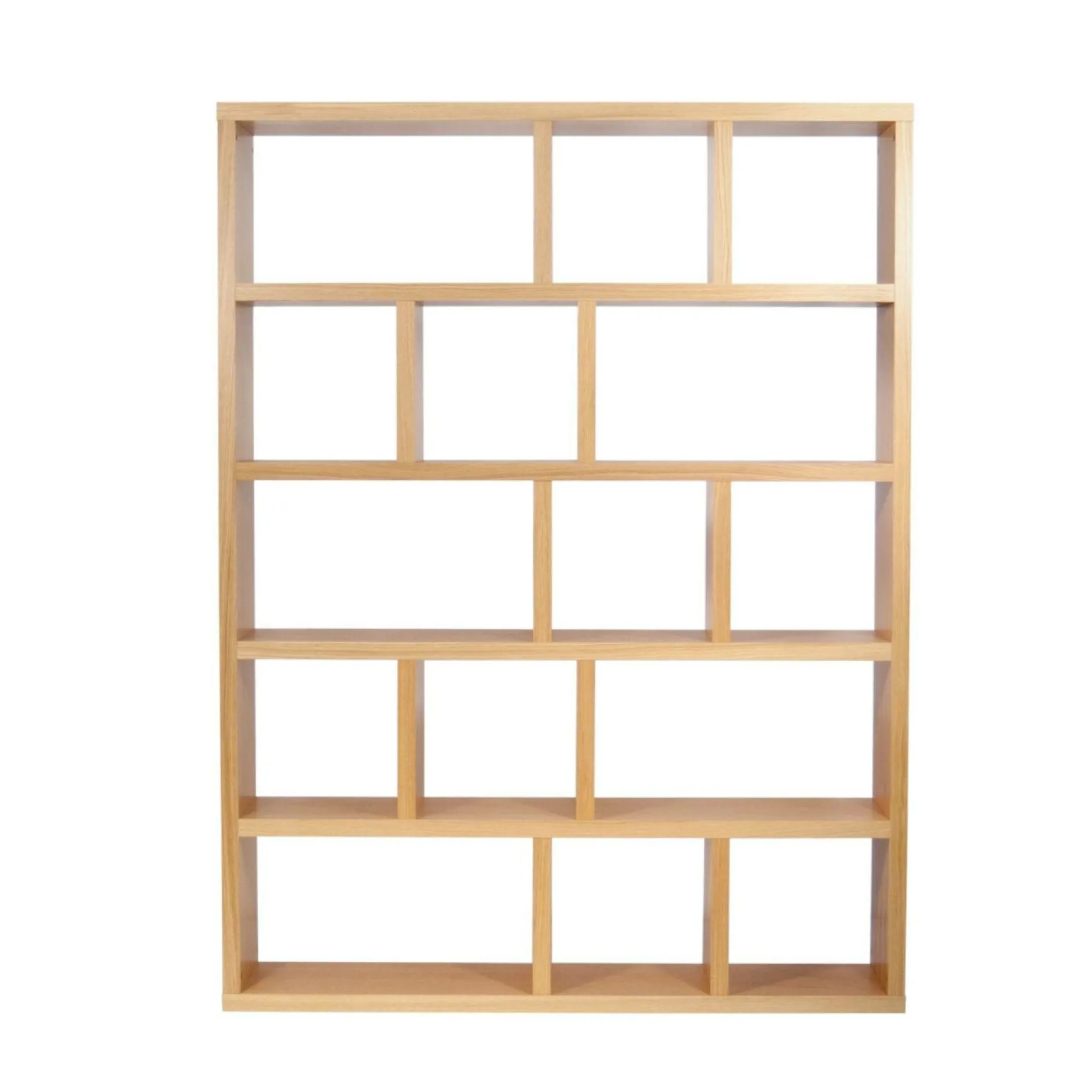 Etagères|Bibliothèques>Camif Bibliothèque 5 niveaux L150 cm Texas - Chêne