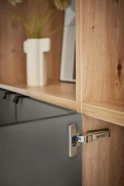 Bibliothèques></noscript>Camif Bibliothèque 7 portes grande version Marlone - Carbone