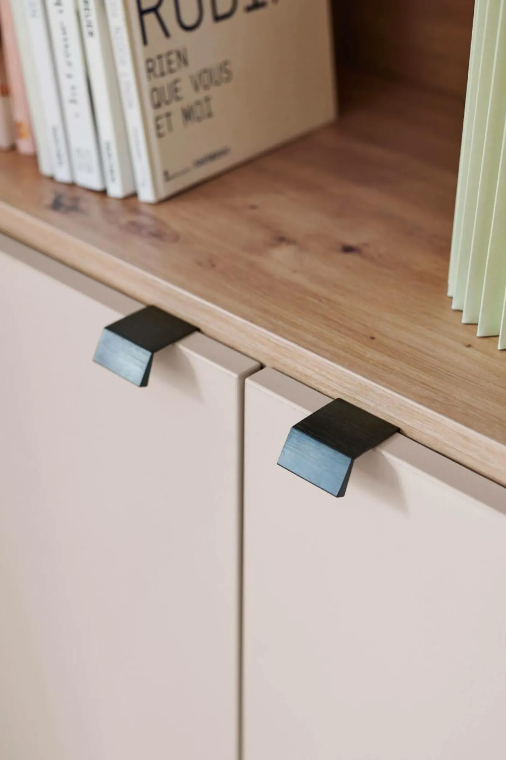 Bibliothèques>Camif Bibliothèque 3 portes petite version Marlone - Perle