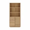 Bibliothèques>Camif Bibliothèque bois 2 portes Albin