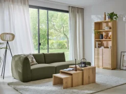 Bibliothèques>Camif Bibliothèque bois 2 portes Albin