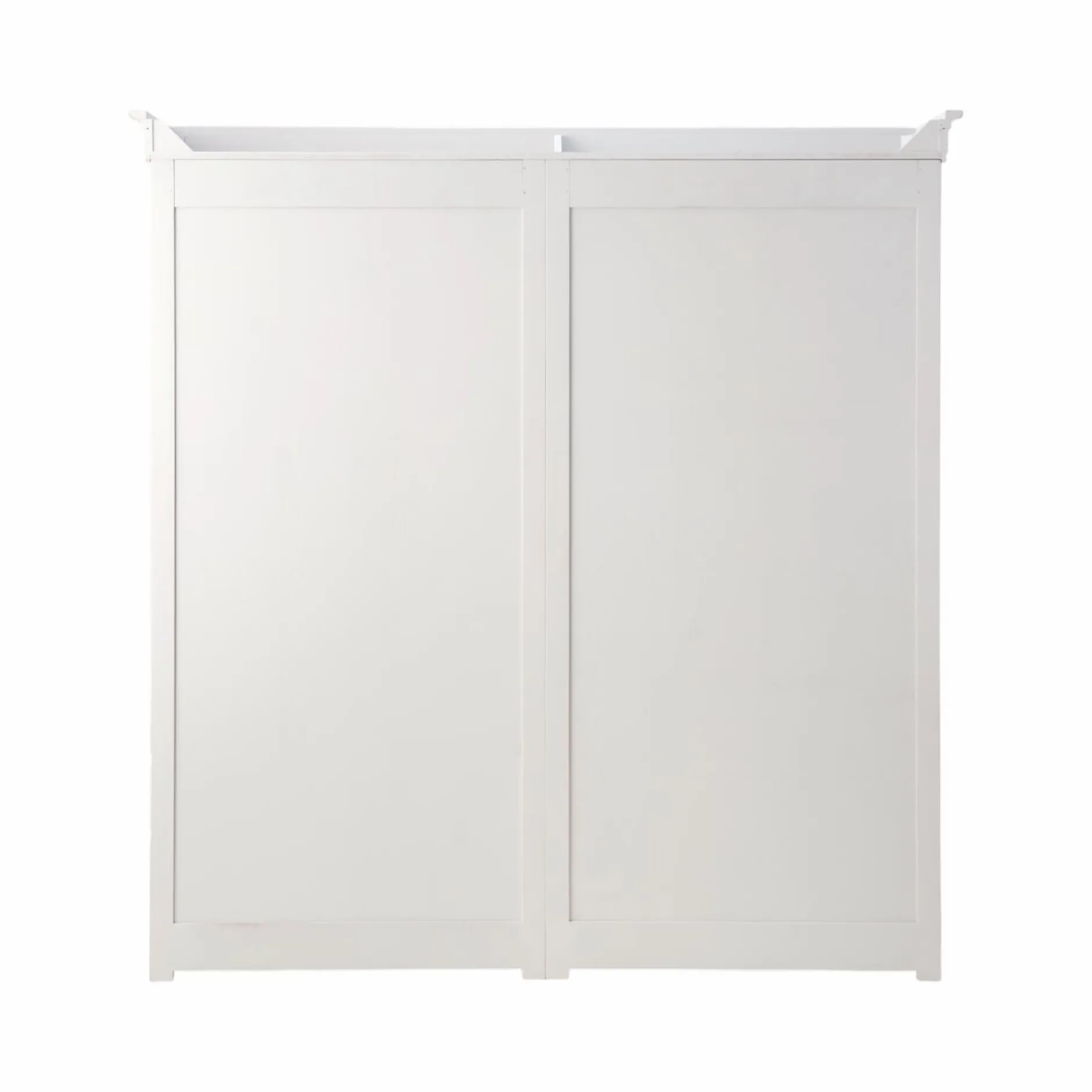 Bibliothèques>Camif Bibliothèque bois massif 4 portes Embellie - Blanc