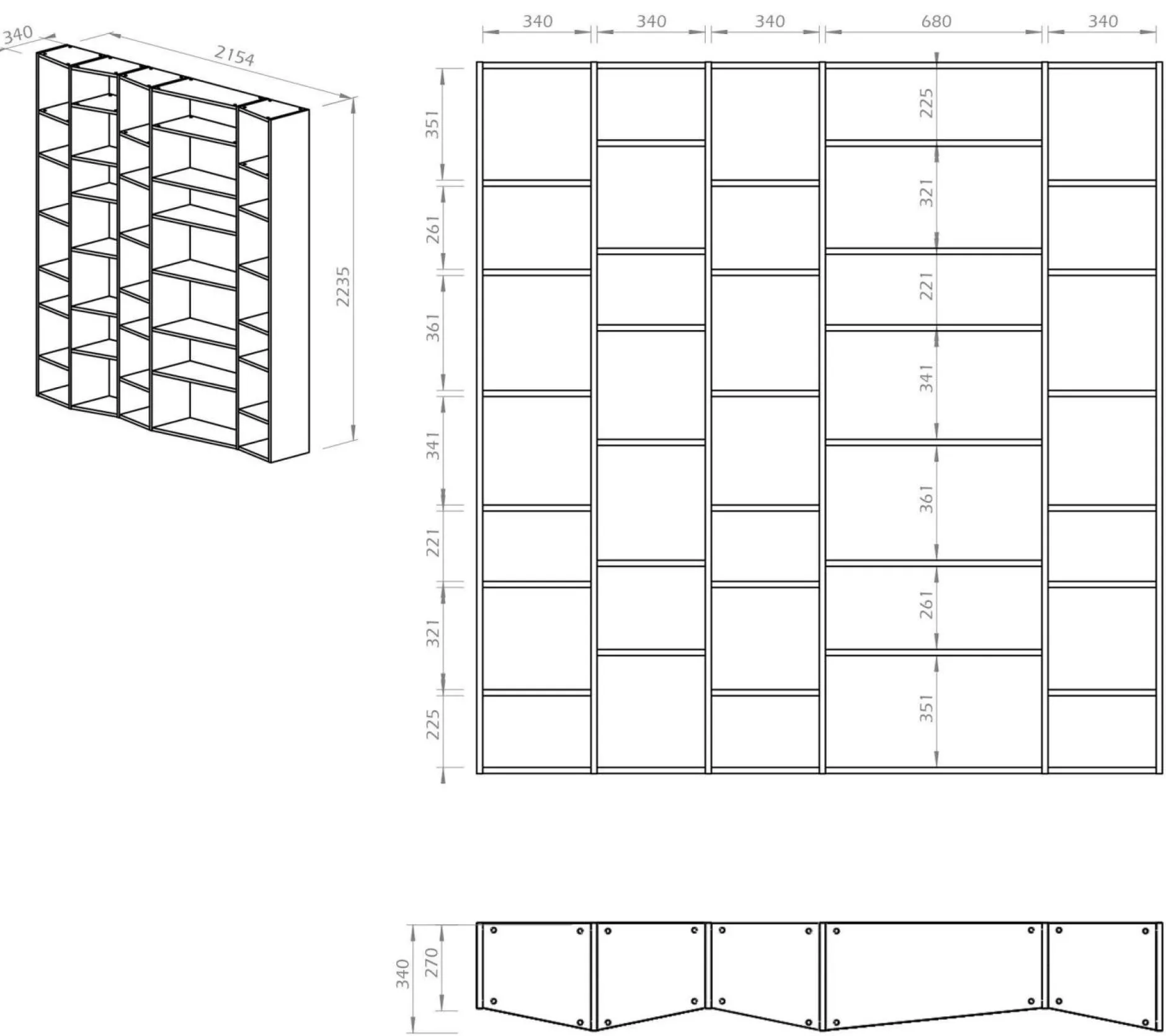 Bibliothèques>Camif Bibliothèque Tarea 5 - Blanc
