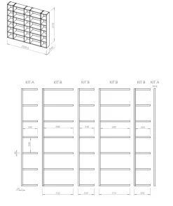 Bibliothèques></noscript>Camif Bibliothèque Terrence 3 - - Placage bois véritable Chêne