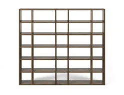 Bibliothèques>Camif Bibliothèque Terrence 3 - - Placage bois véritable Noyer