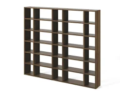 Bibliothèques>Camif Bibliothèque Terrence 3 - - Placage bois véritable Noyer