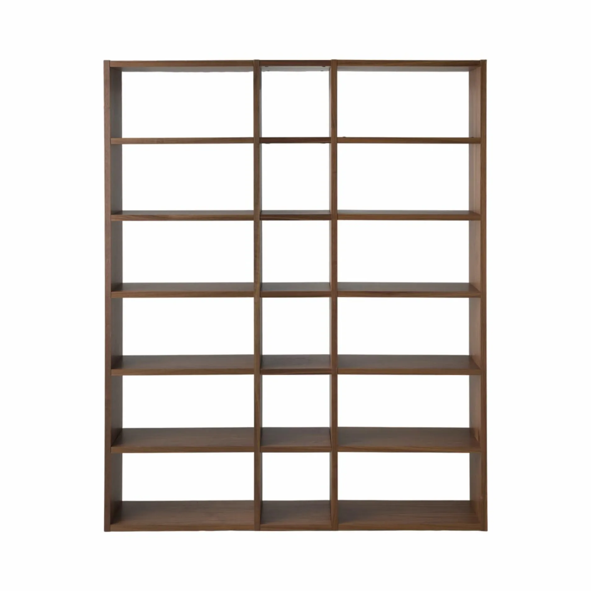 Bibliothèques>Camif Bibliothèque Terrence 2 - - Placage bois véritable Noyer